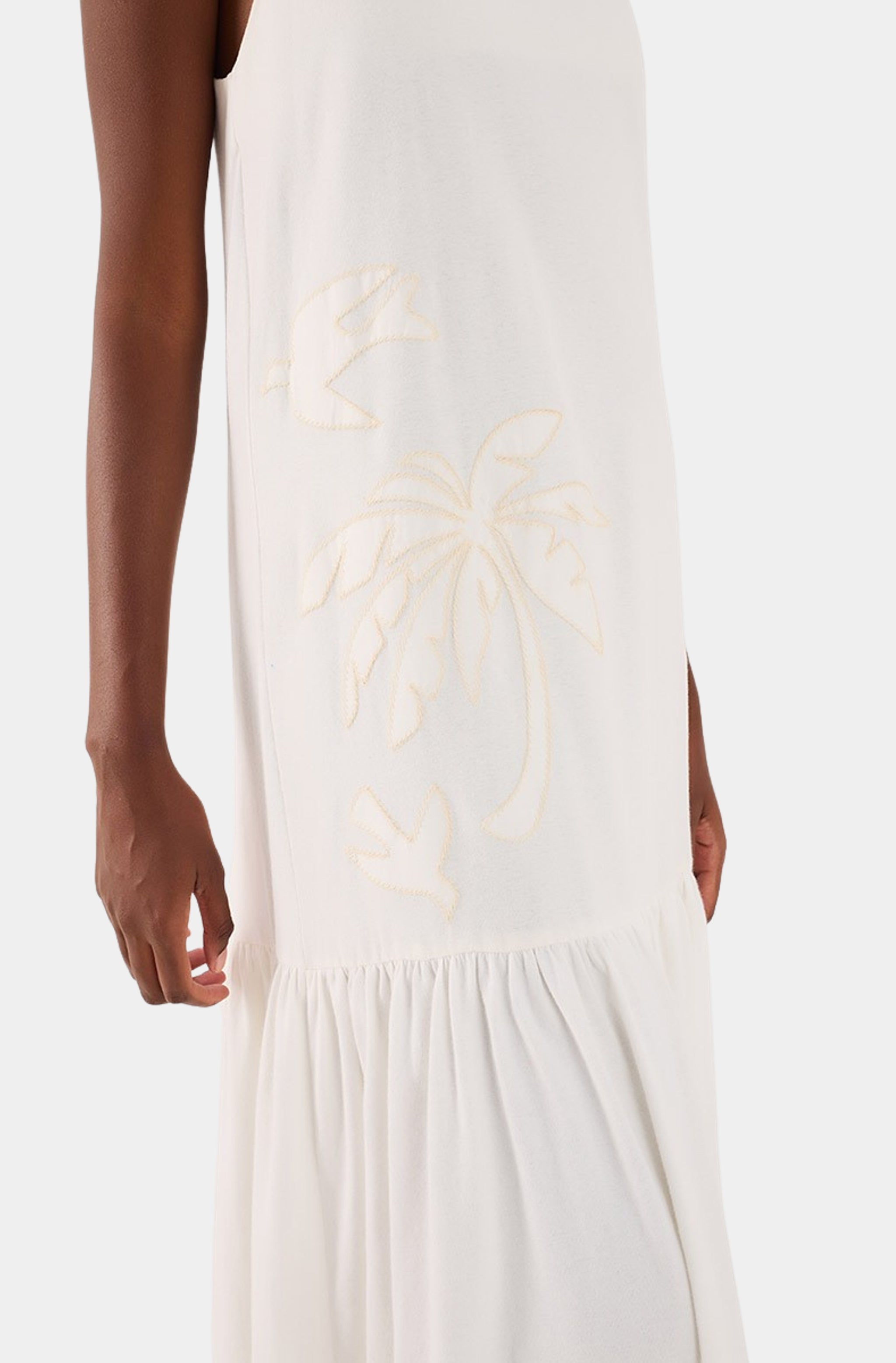 Dress With Embroidered Appliques