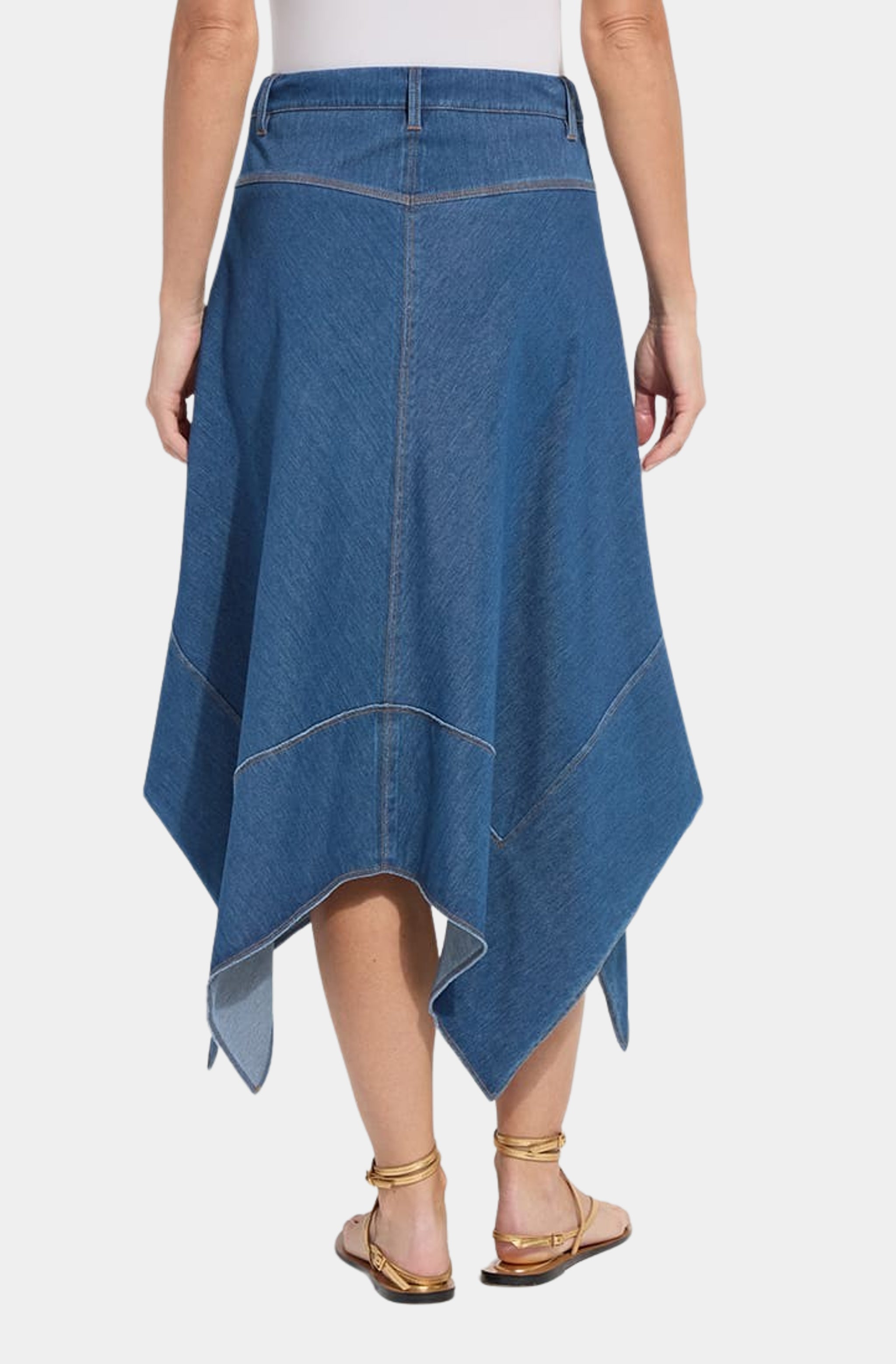Lucille Handkerchief Denim Skirt