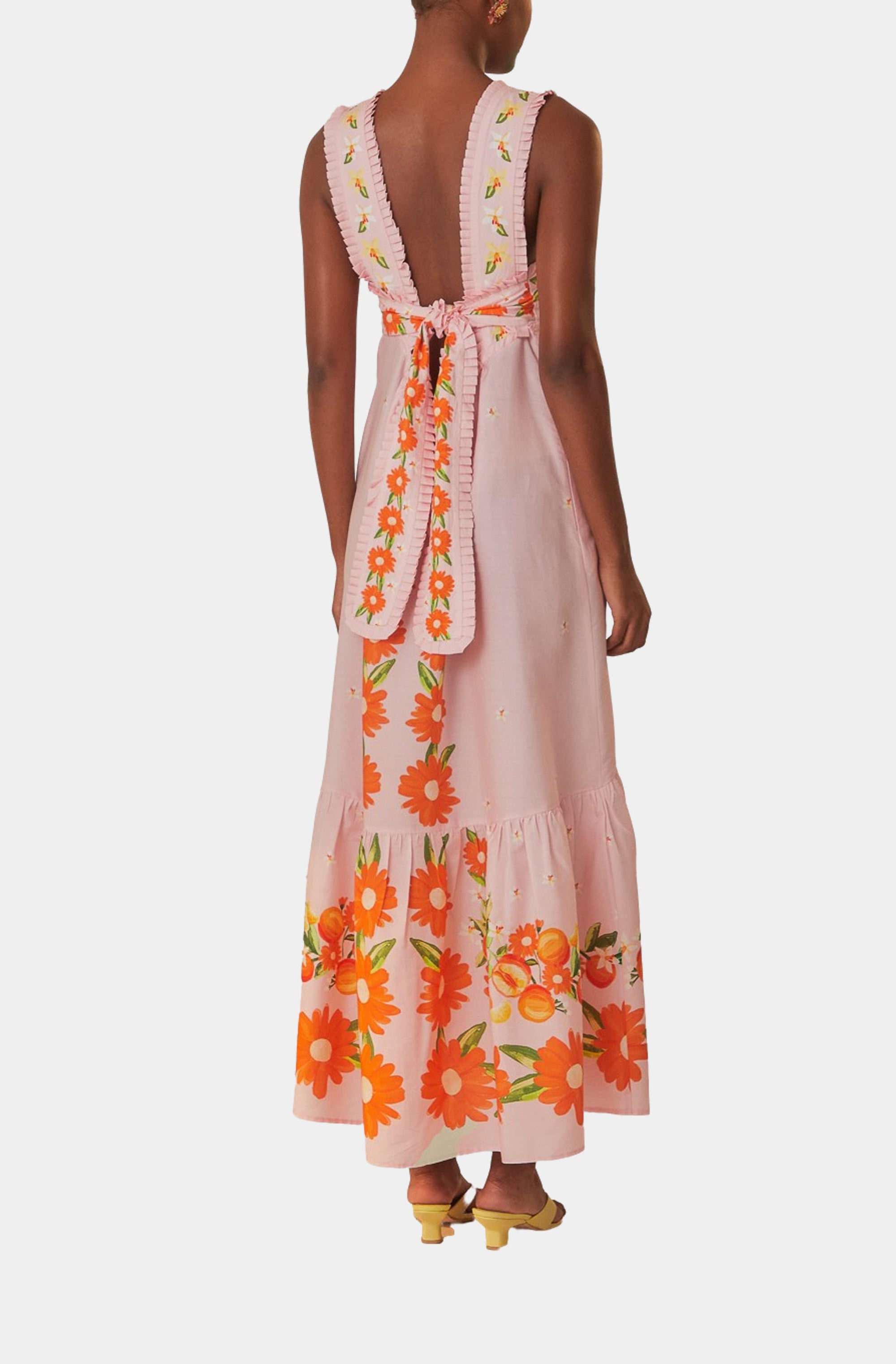 Papaya Salad Pink Maxi Dress