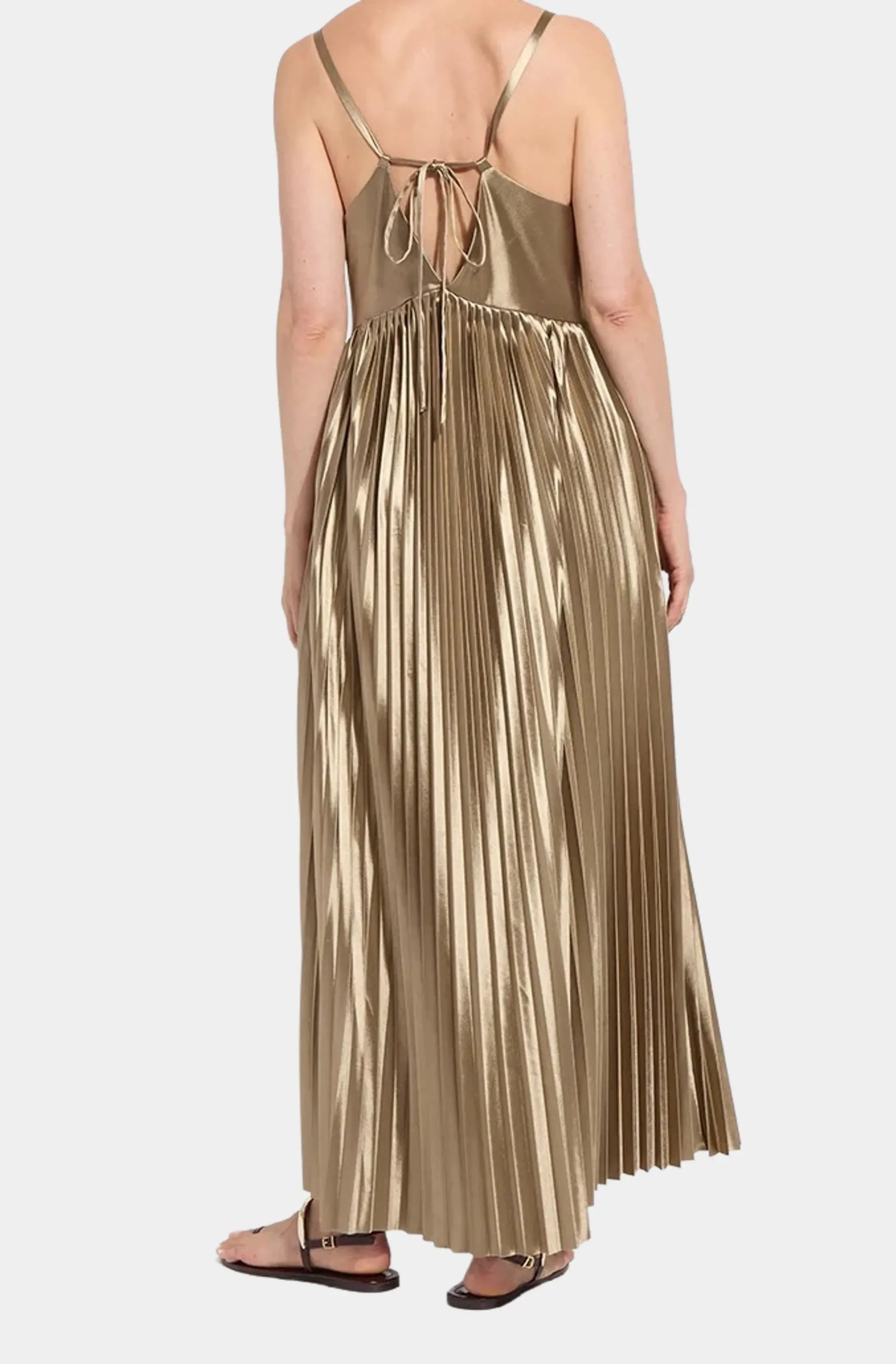 Lauren Pleated Midi Dress
