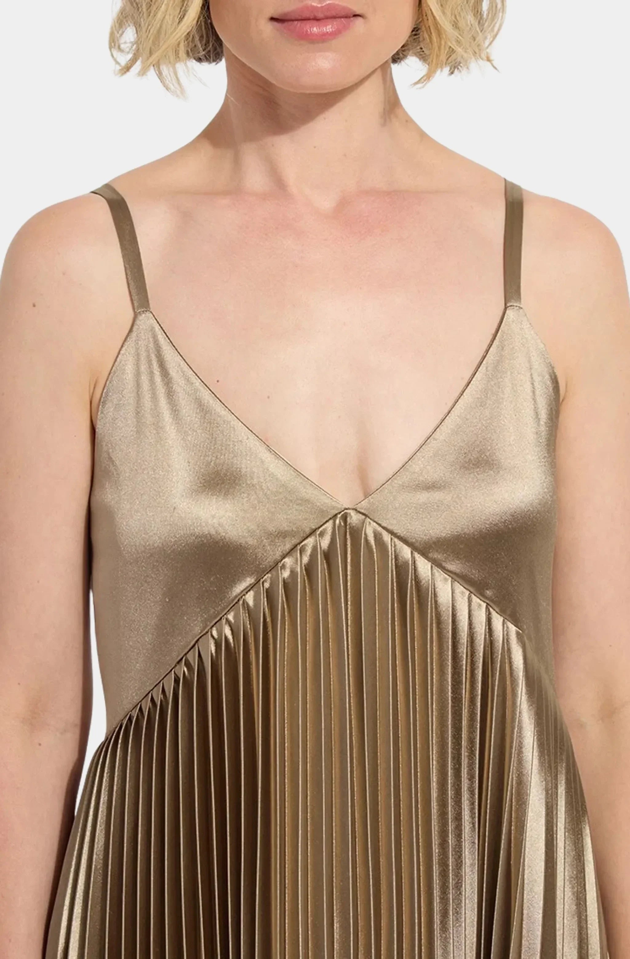 Lauren Pleated Midi Dress