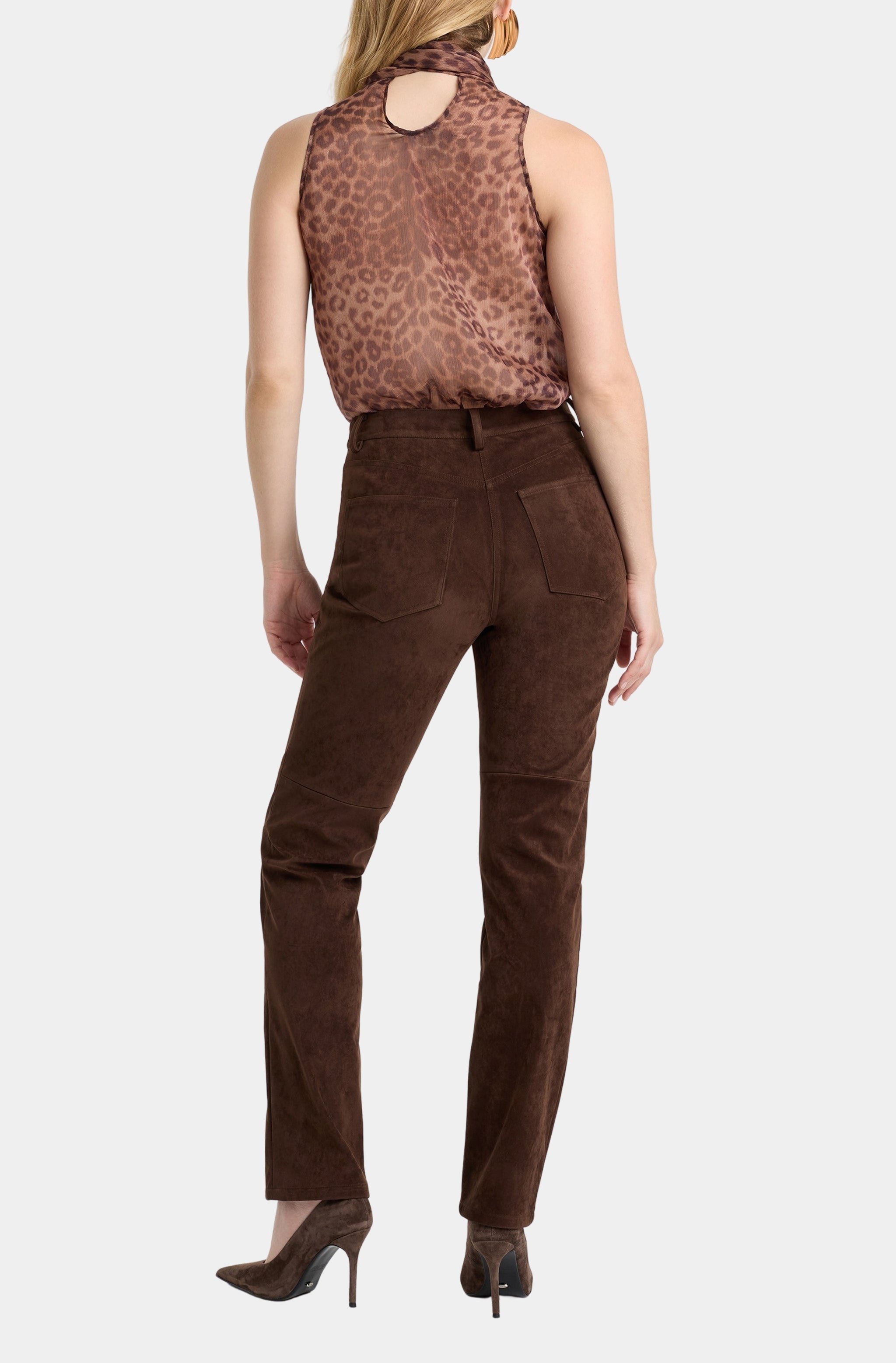 Arlette Neck Tie Printed Top