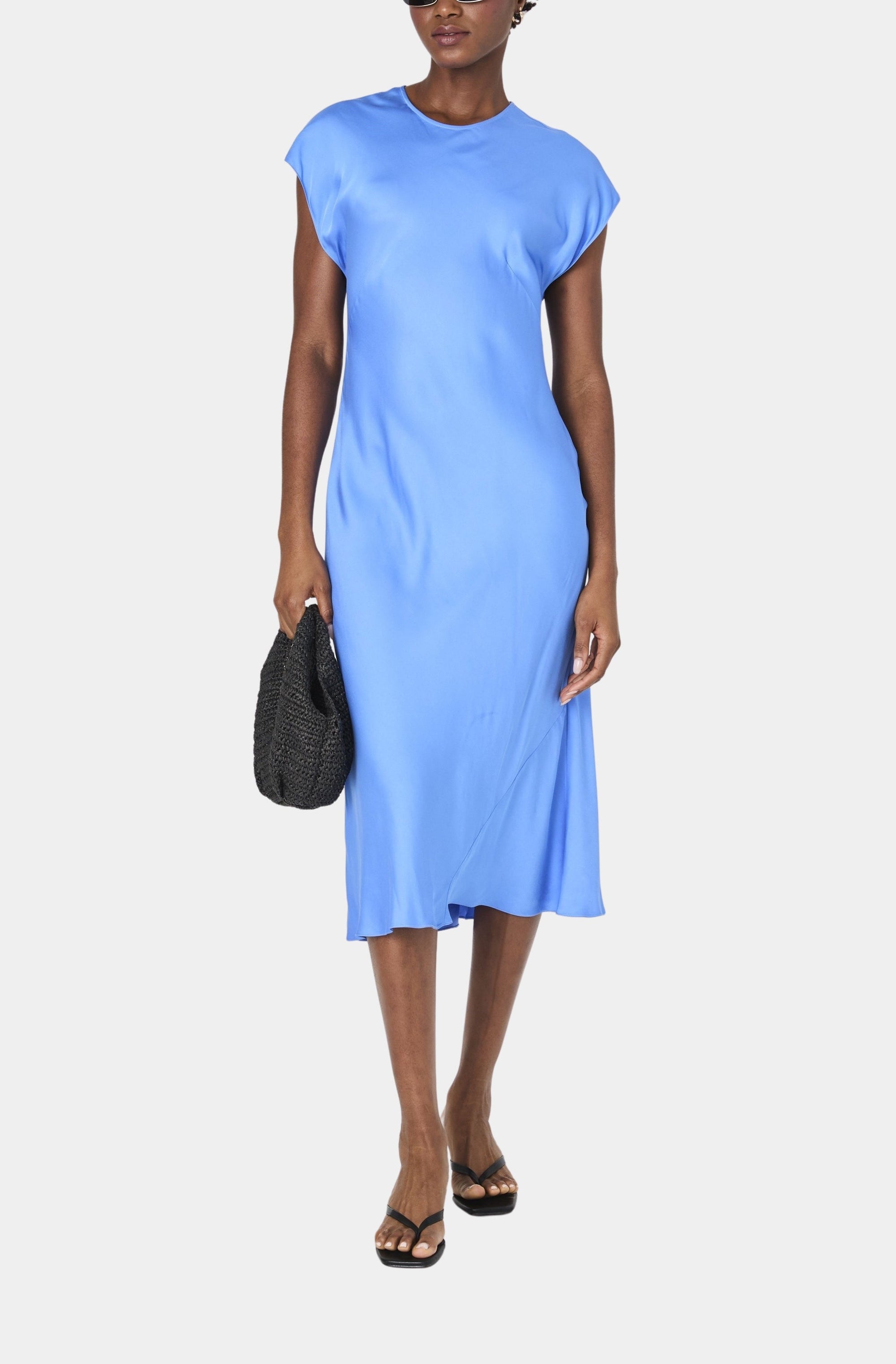 Ennis Satin Column Midi Dress