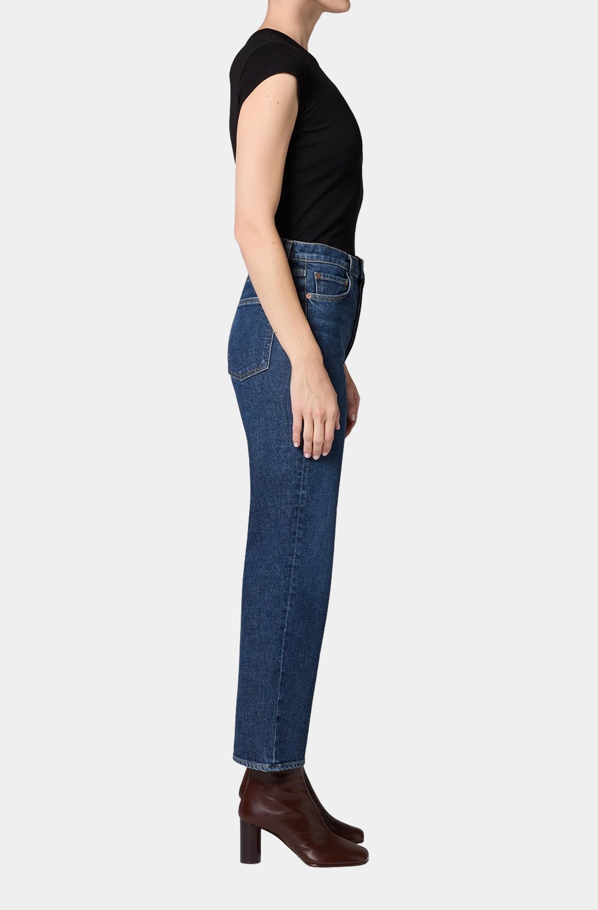 90's Pinch Waist Crop Jean