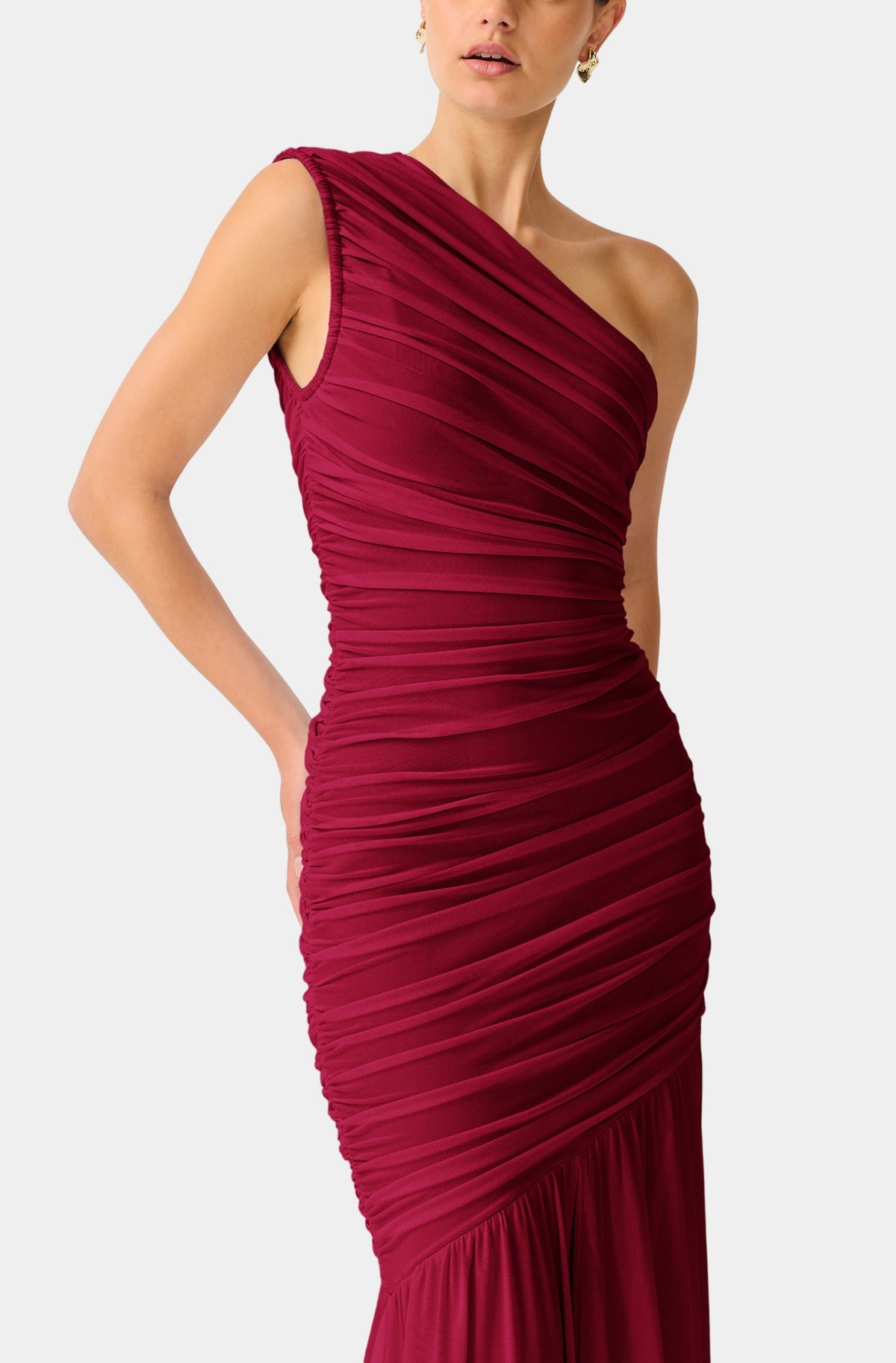 Florencea One Shoulder Maxi Gown