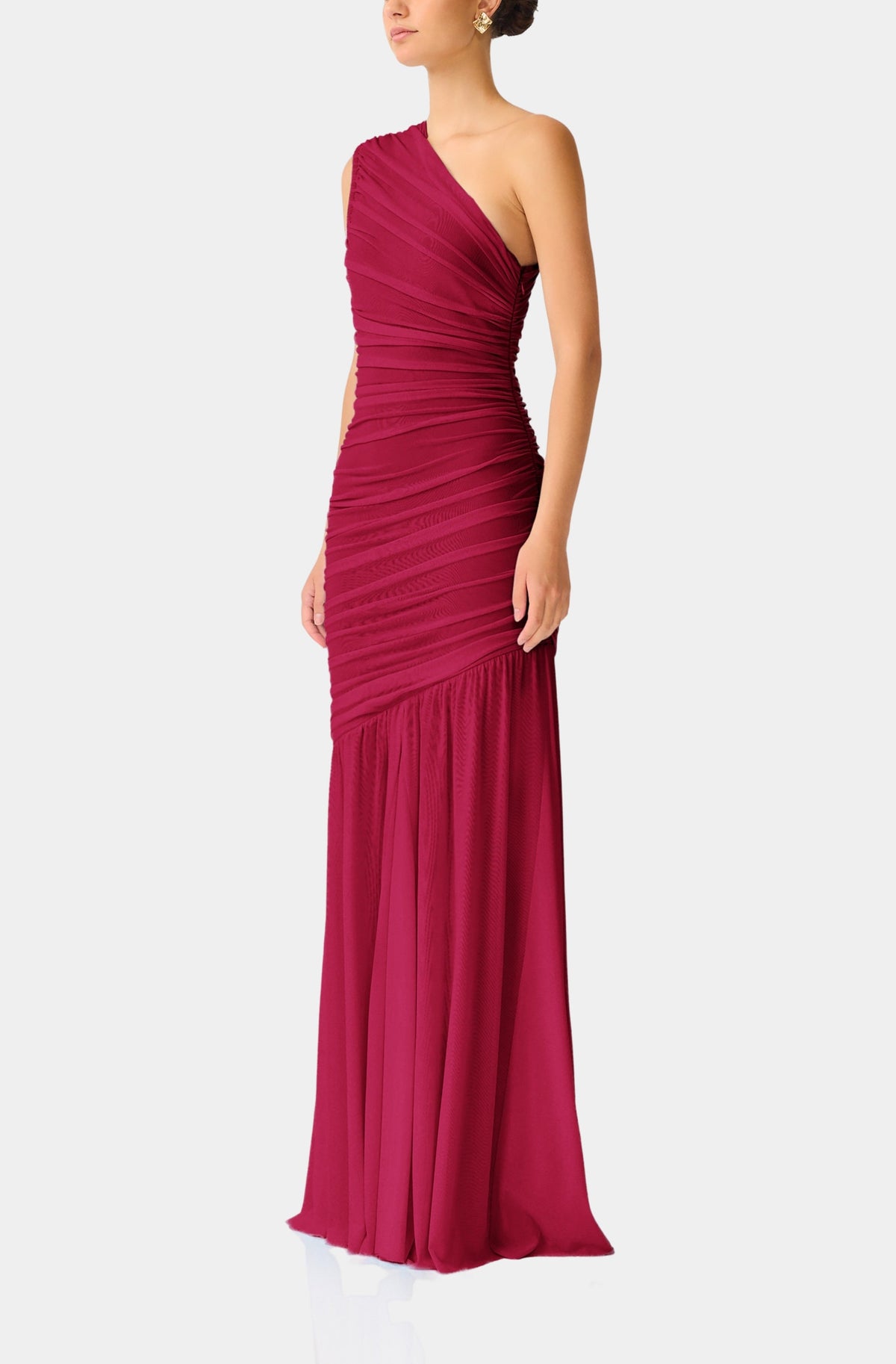 Florencea One Shoulder Maxi Gown