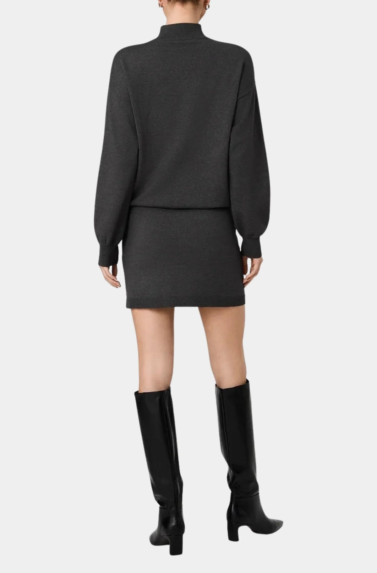 Cosysoft Long Sleeve Blouson Waist Mini Dress