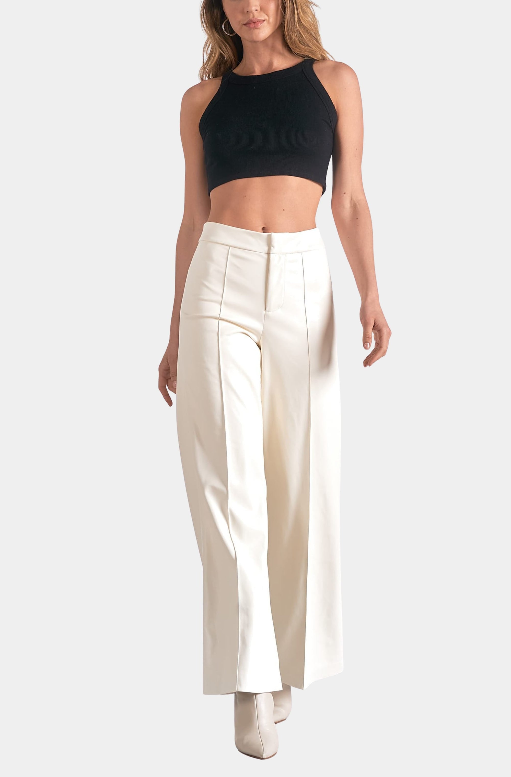 High Waist Flare Leg Pants