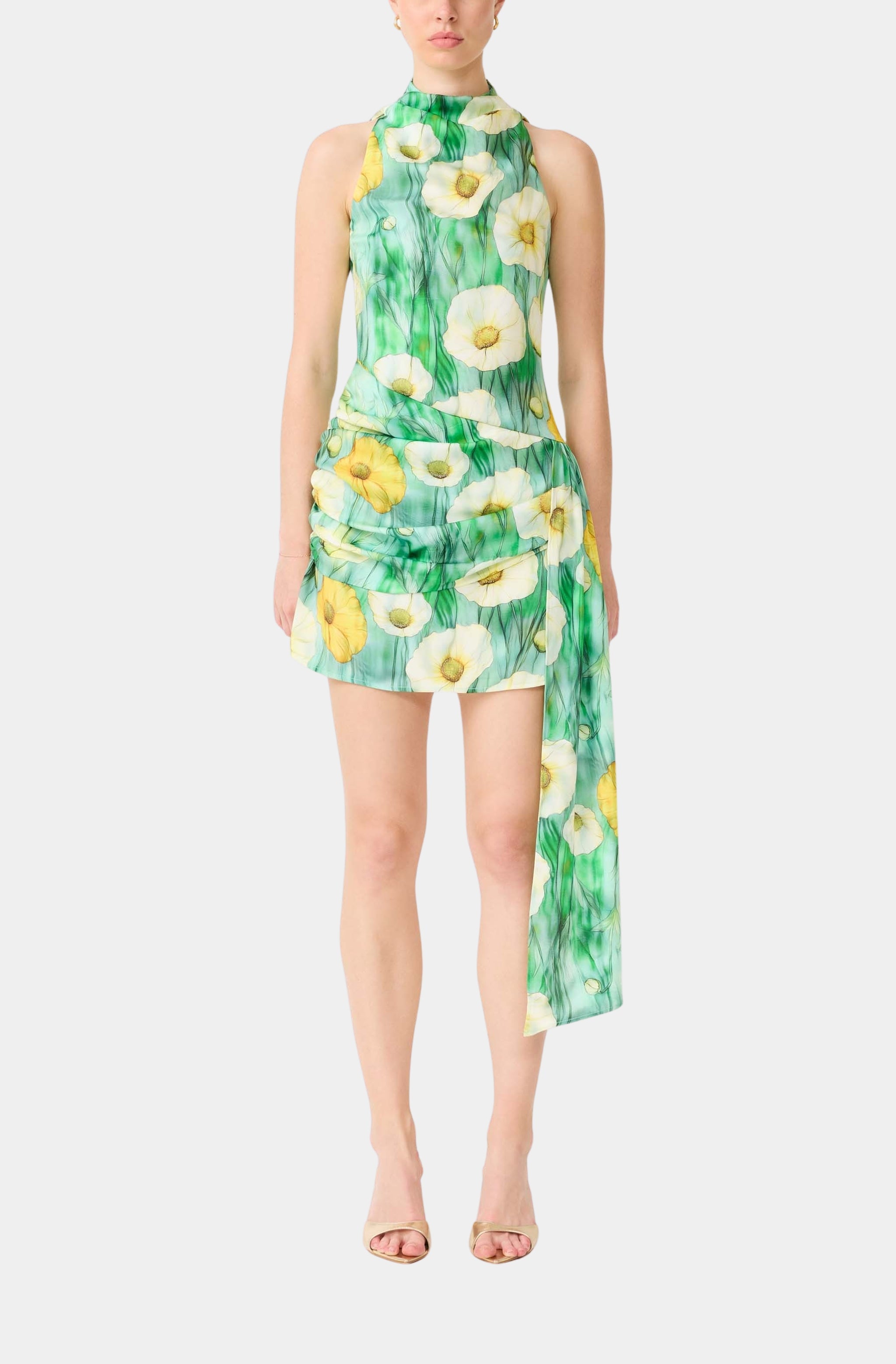 Lilia Highneck Mini Dress Hemline Mobile Lilia Highneck Mini Dress Hemline Mobile