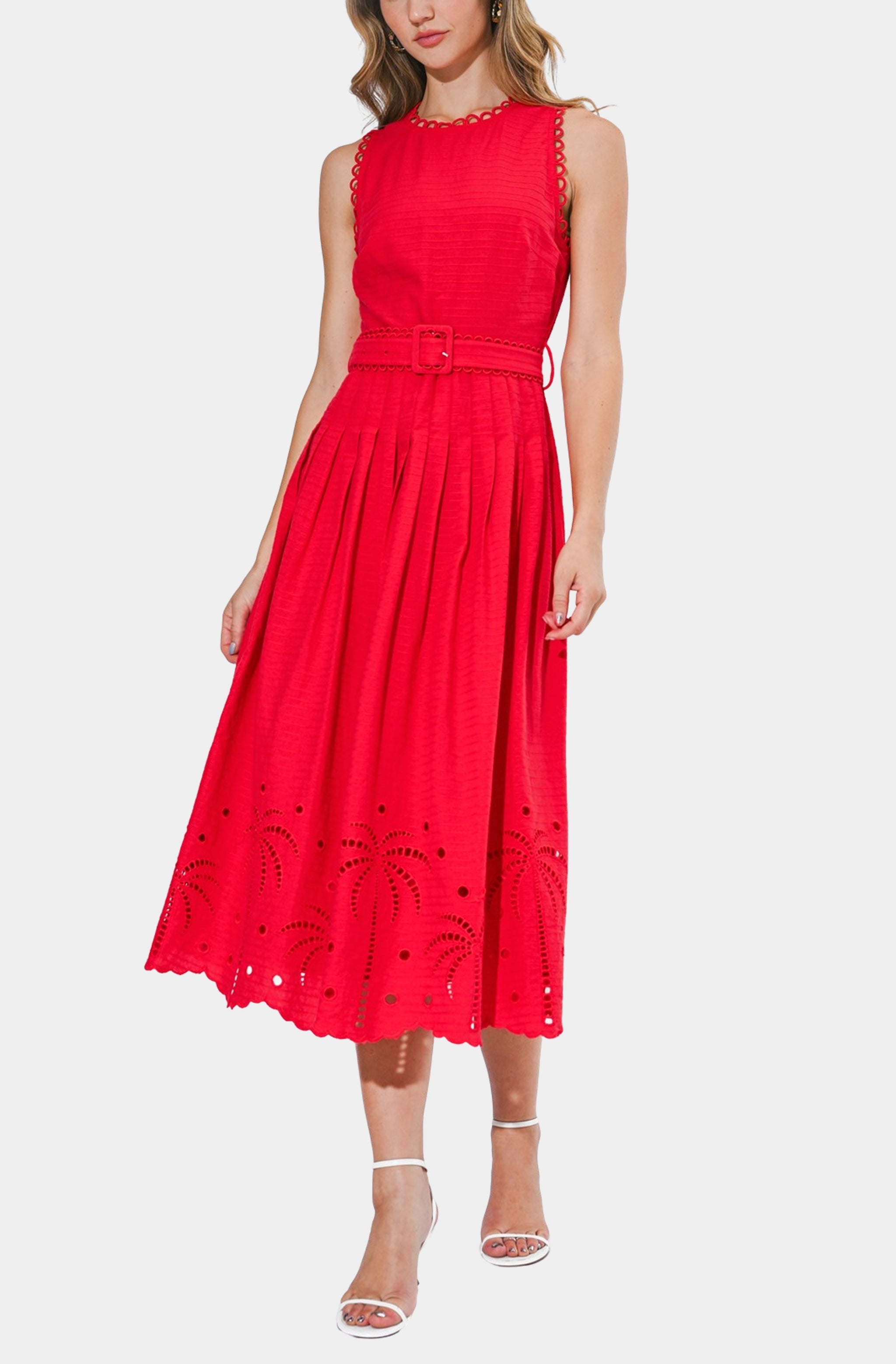 Neve Embroidered Midi Dress Hemline Mobile Neve Embroidered Midi Dress Hemline Mobile