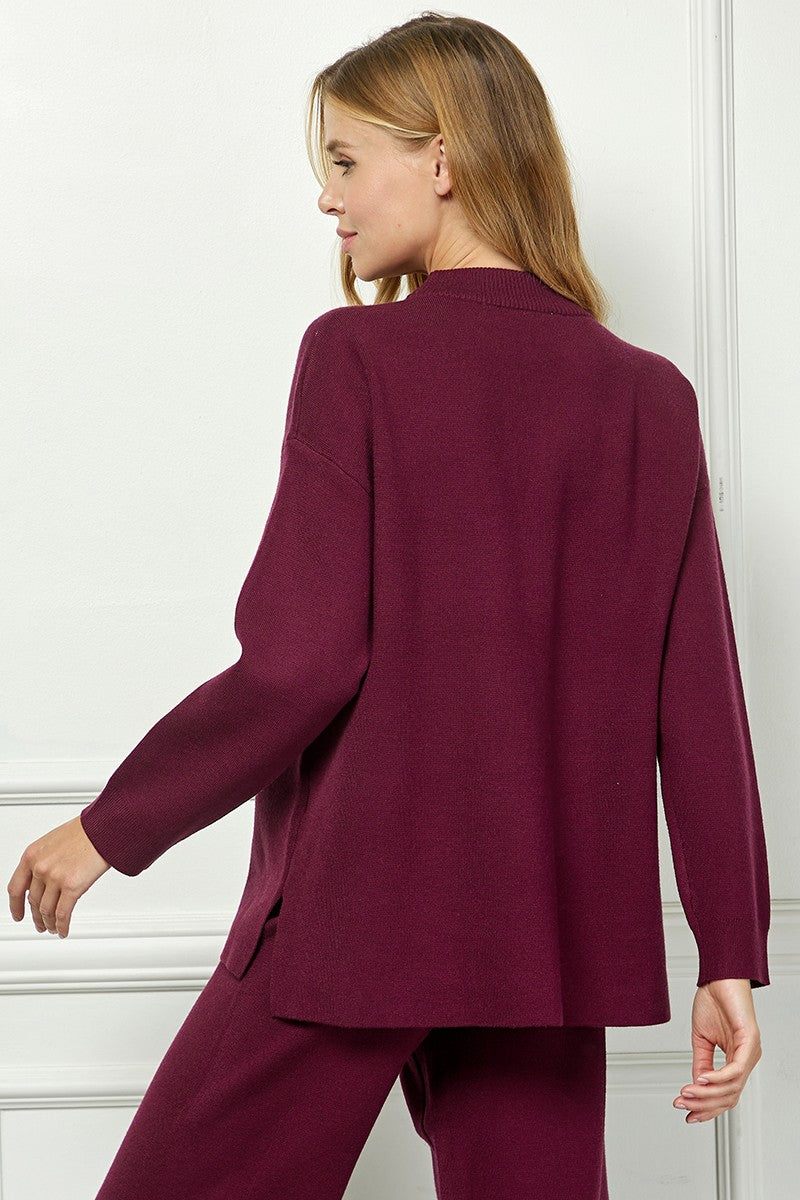 Mock Neck Sweater Top